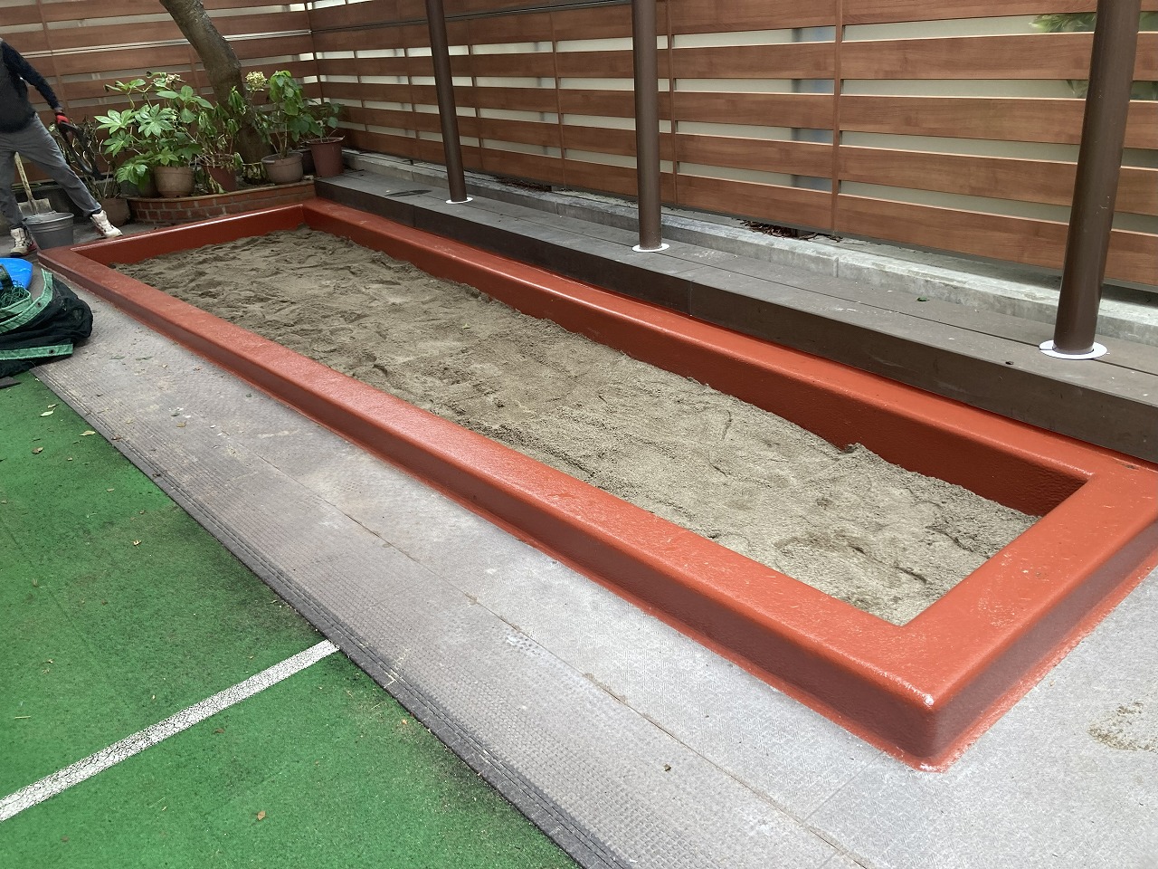 光愛児園 砂場改修工事